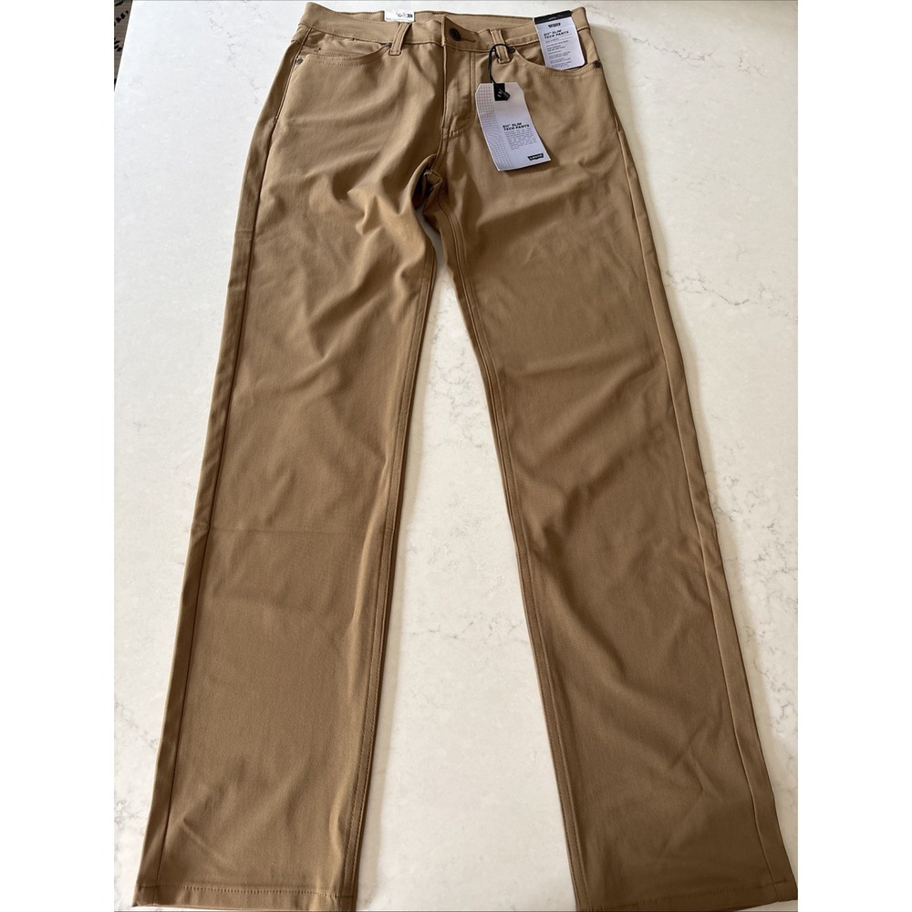 Levis 511 Slim Tech High Stretch Mens Pants 32x32 Brown Walnut Lightweight Jeans